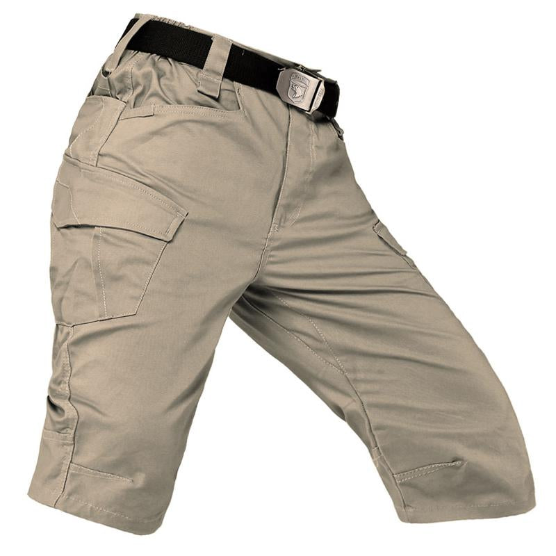 Pantalones cortos cargo de color liso para hombre 48530337Y (sin cinturón)