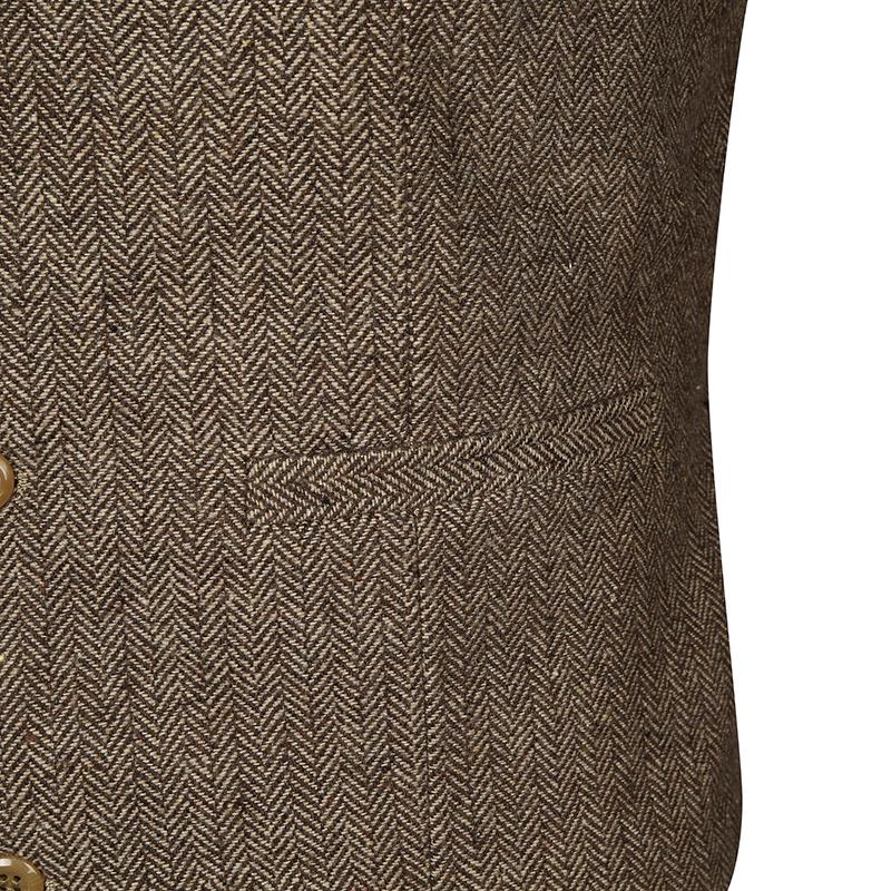 Men's Vintage Lapel Slim Single Breasted Suit Vest 38261597M