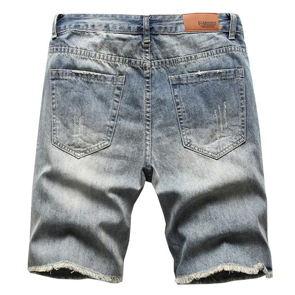 Dünne, zerrissene, gerade Hose für Herren, lockere Shorts 67519672M