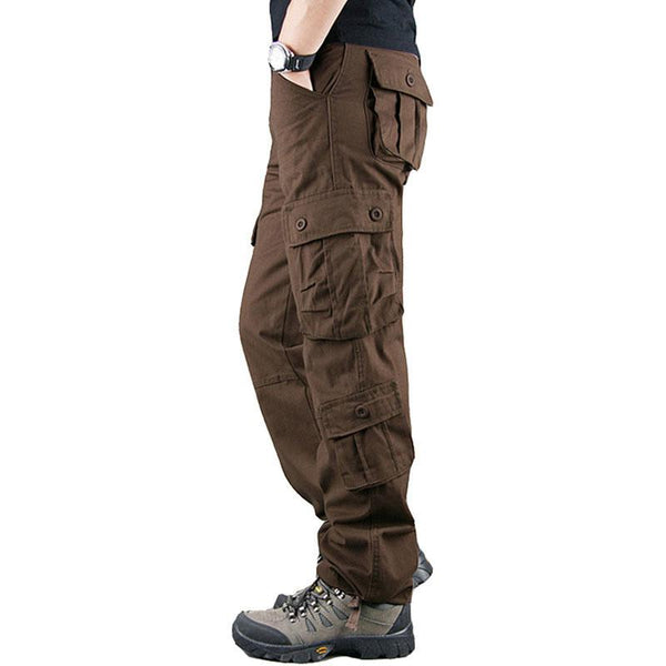 Men's Multi-Pocket Straight Casual Loose Cargo Pants 68301212M