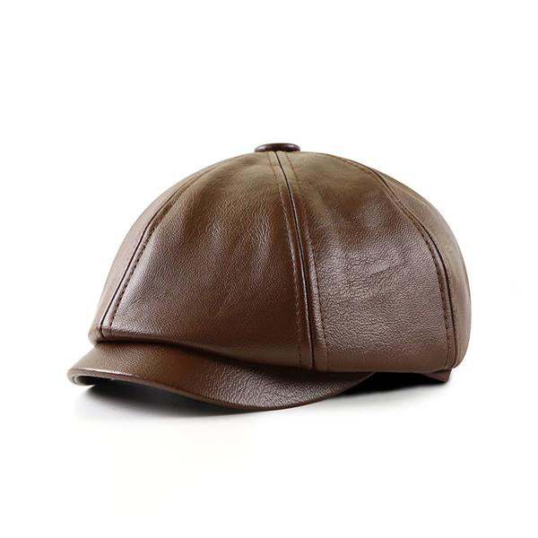 Mens Retro Octagonal Hat 97332894X Coffee Hats