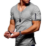 Men's Cotton V-neck Bottoming Shirt 27191547X
