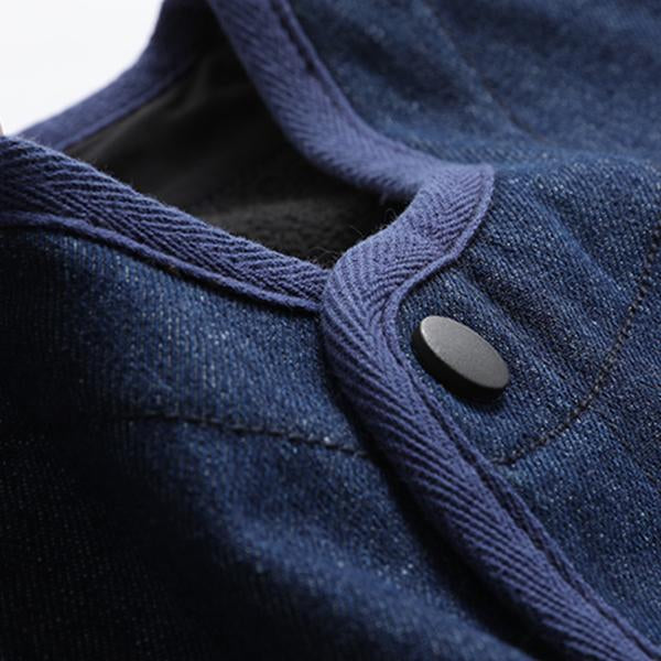 Gilet da lavoro in denim vintage da uomo in pile sottile 89962464M