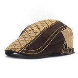 Mens Cotton Beret 04769101W Khaki Hats