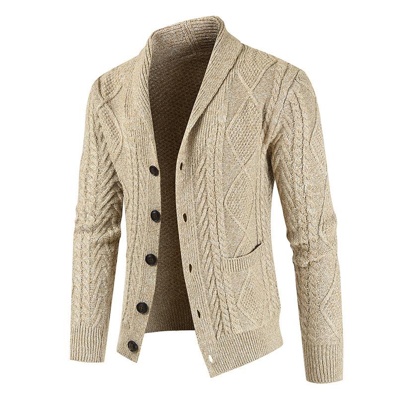 Cardigan monopetto tinta unita da uomo 44620688X