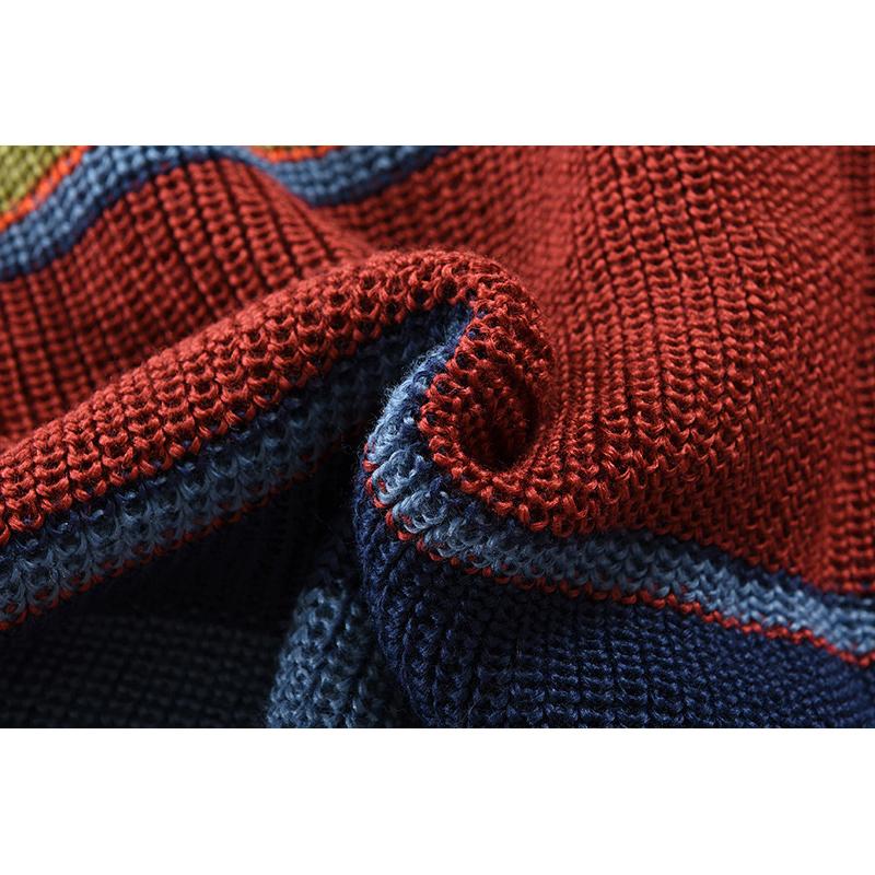 Menns Colorblock Lapel genserjakke 02918584X