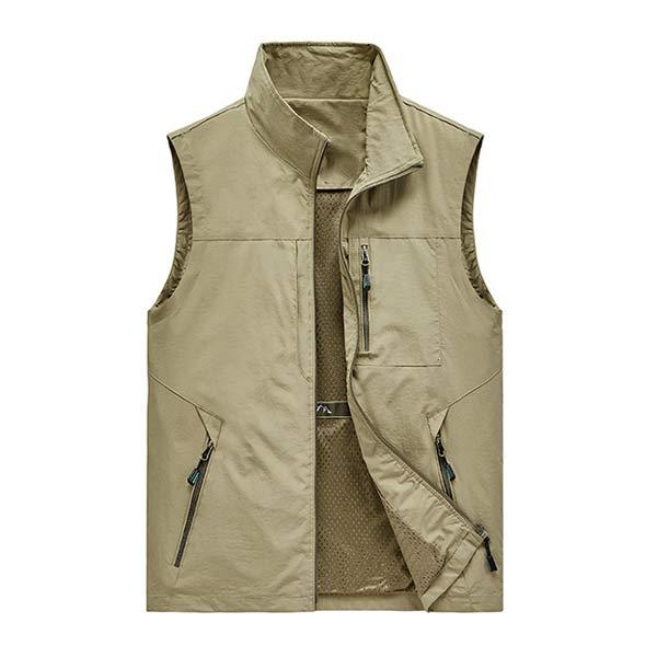 Mens Casual Vest 40414103W Light Khaki / M Vests