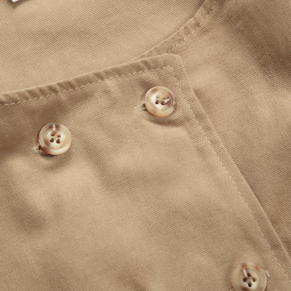 Chaleco de trabajo holgado vintage con doble botonadura para hombre 29050315M