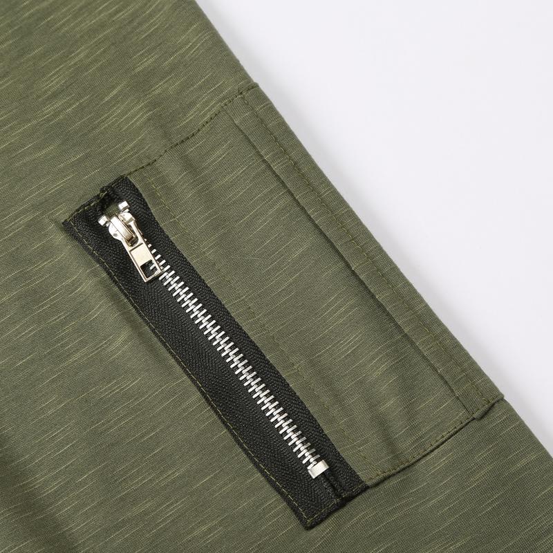 T-shirt girocollo a maniche lunghe con tasca con cerniera da uomo 56507368X