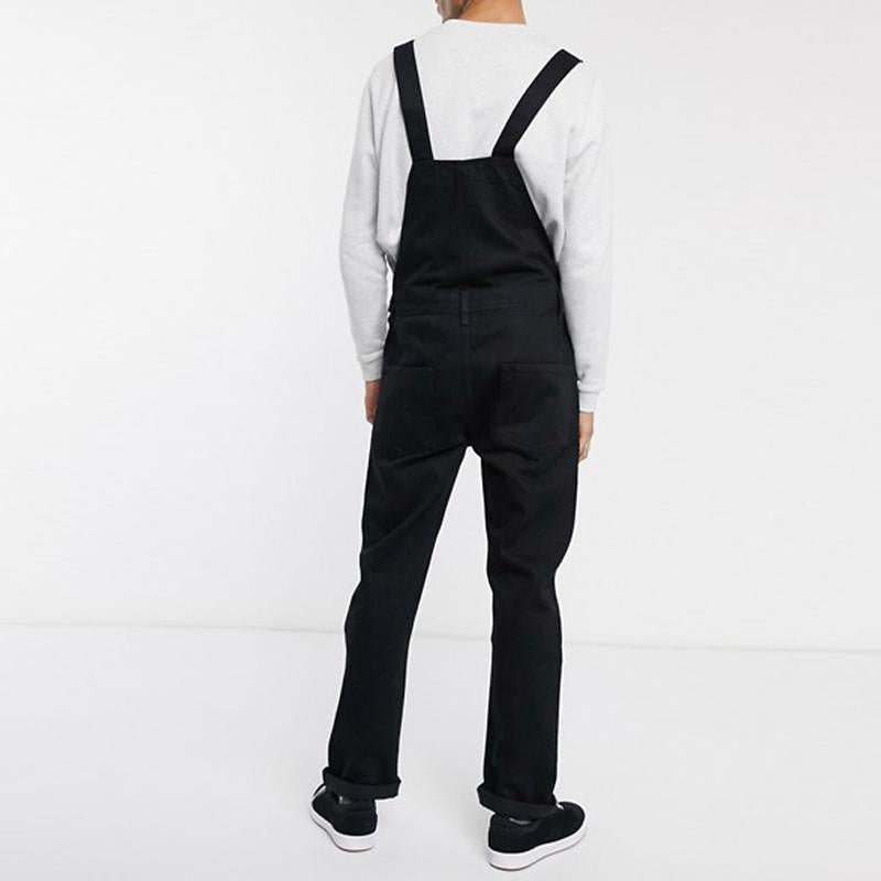 Vintage-Jeans-Overall mit mehreren Taschen für Herren 88942737Y