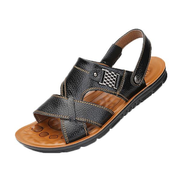 Mens Casual Beach Sandals 13687076M Black / 6 Shoes