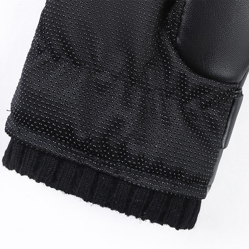 Gants thermiques en cuir pour hommes, pour l'alpinisme, le cyclisme et la randonnée 11401157Y