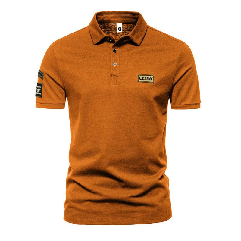 Men's Outdoor Short Sleeve Lapel Polo Shirt 49202785X