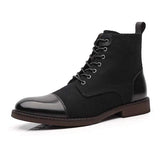 Mens Vintage Ankle Boots 35302454W Black / 6.5 Shoes