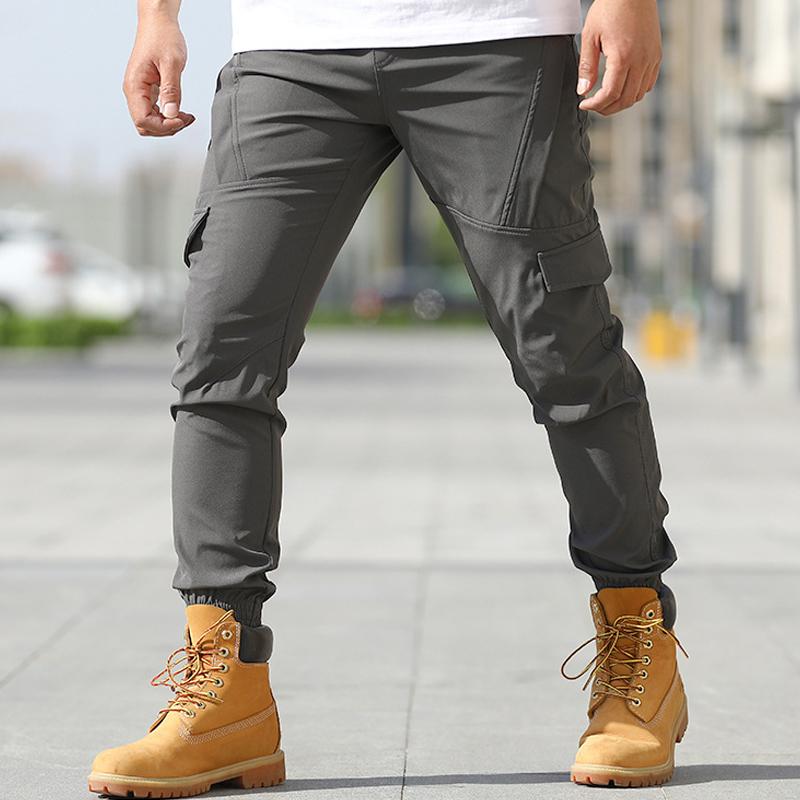 Men's Casual Multi-Pocket Cargo Pants 64232248Y