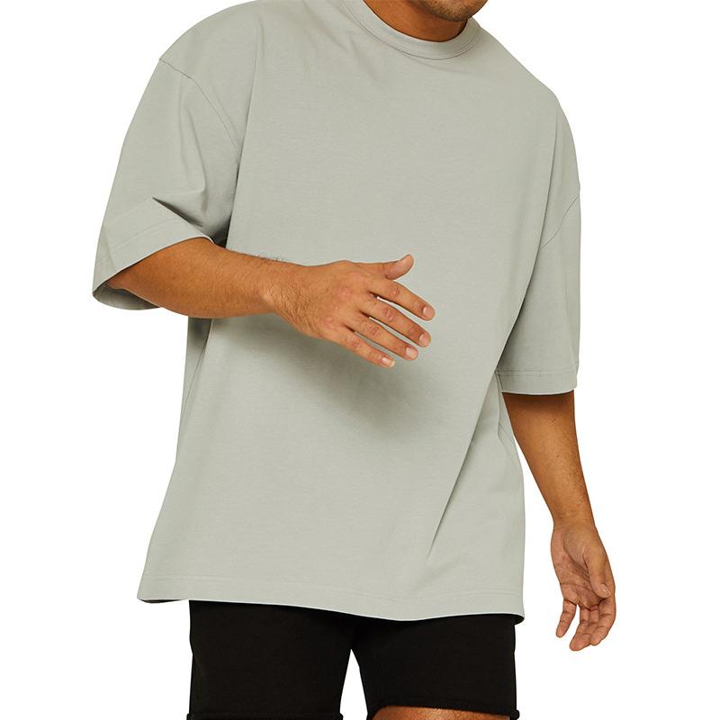 T-shirt de sport ample de couleur unie pour hommes 27367532Z