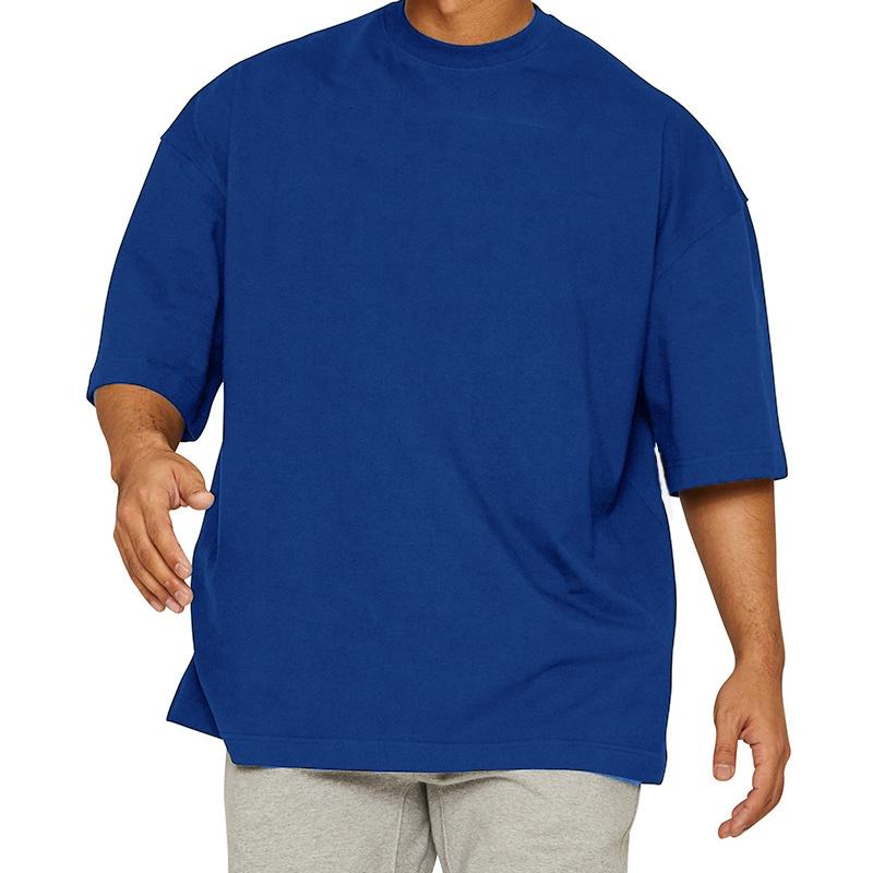 T-shirt de sport ample de couleur unie pour hommes 27367532Z