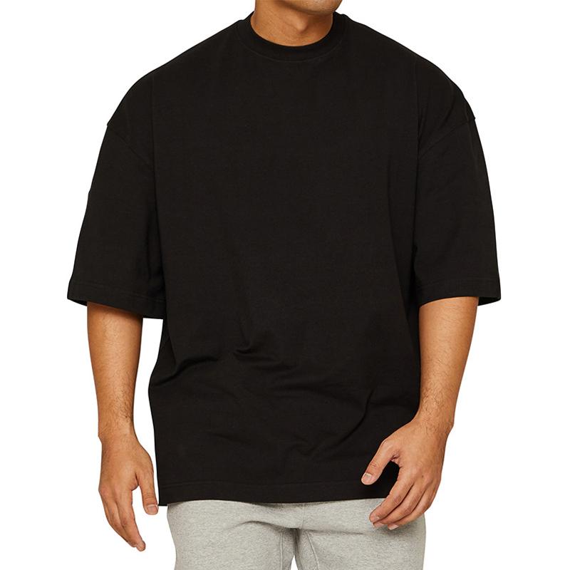 T-shirt de sport ample de couleur unie pour hommes 27367532Z