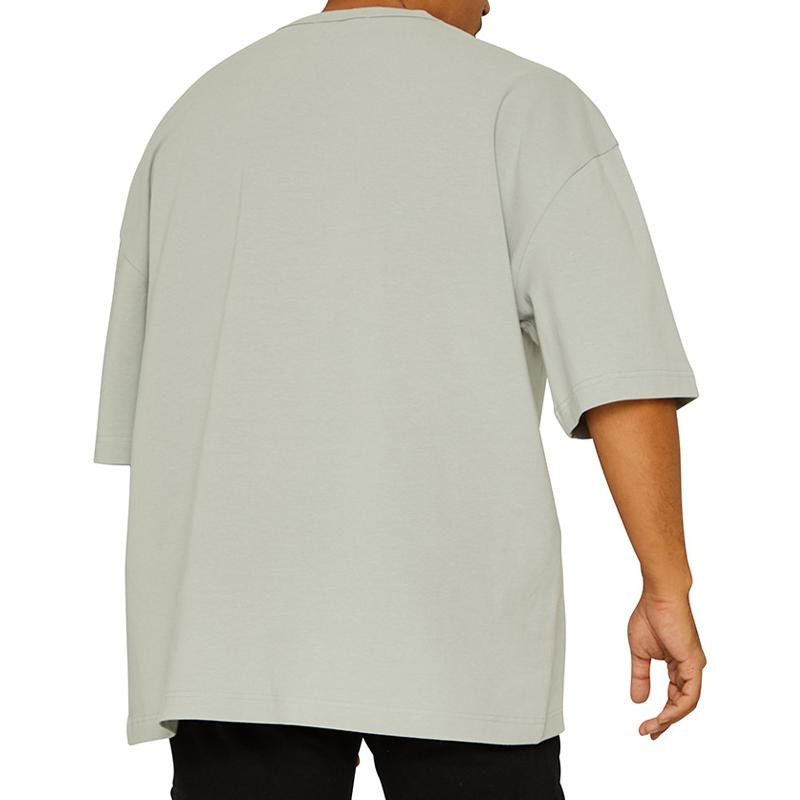 T-shirt de sport ample de couleur unie pour hommes 27367532Z