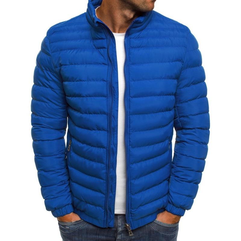 Uformelt standkrage for menn, langermet polstret varm slim fit-jakke 96439922M