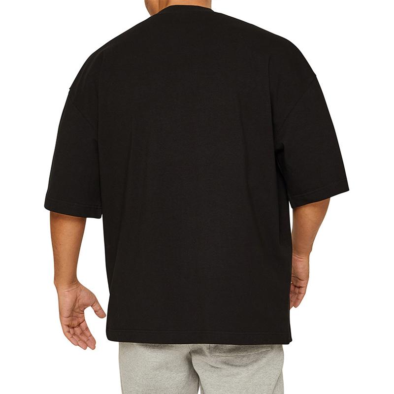 T-shirt de sport ample de couleur unie pour hommes 27367532Z
