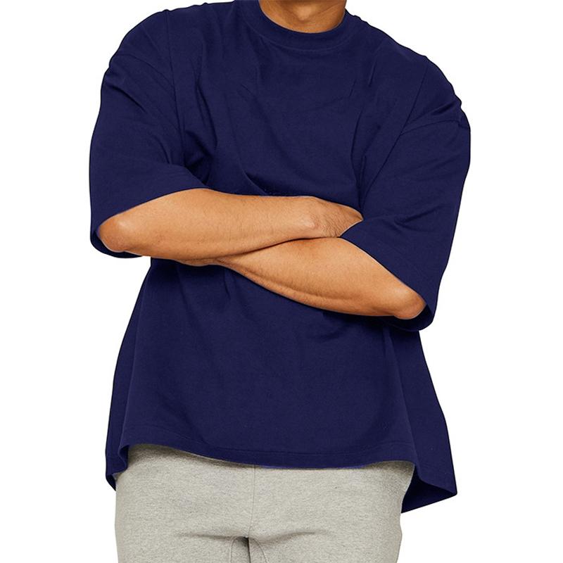 T-shirt de sport ample de couleur unie pour hommes 27367532Z