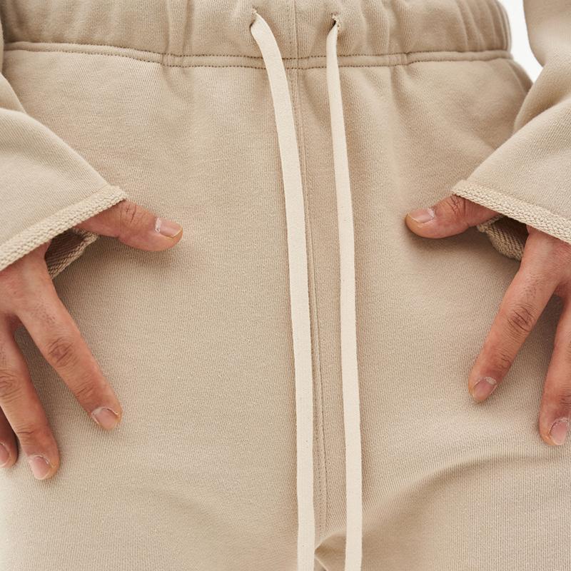 Washed Raw Edge Loose Fit Shorts for menn 29368385Z