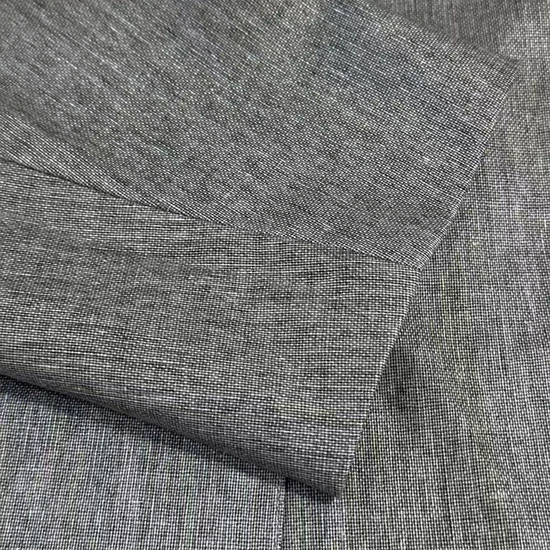 Men's Casual Cotton Linen Notch Lapel Single-breasted Slim-fit Blazer 34577242M