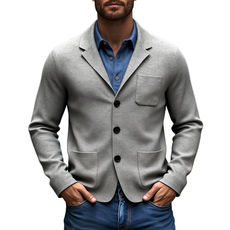 Men's Casual Blend Lapel Multi-pocket Jacket MTA1747J9X