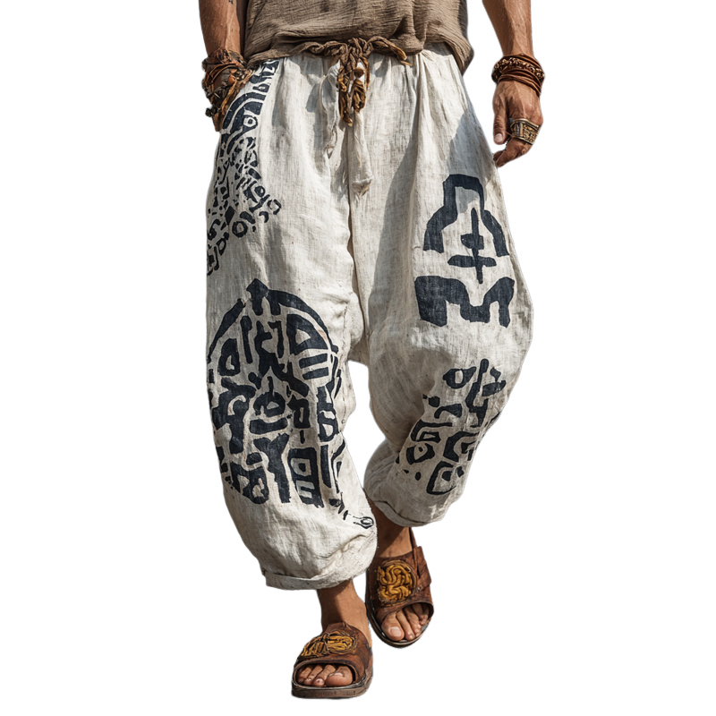 Men's Bohemian Print Loose Pants MTA0412G6X