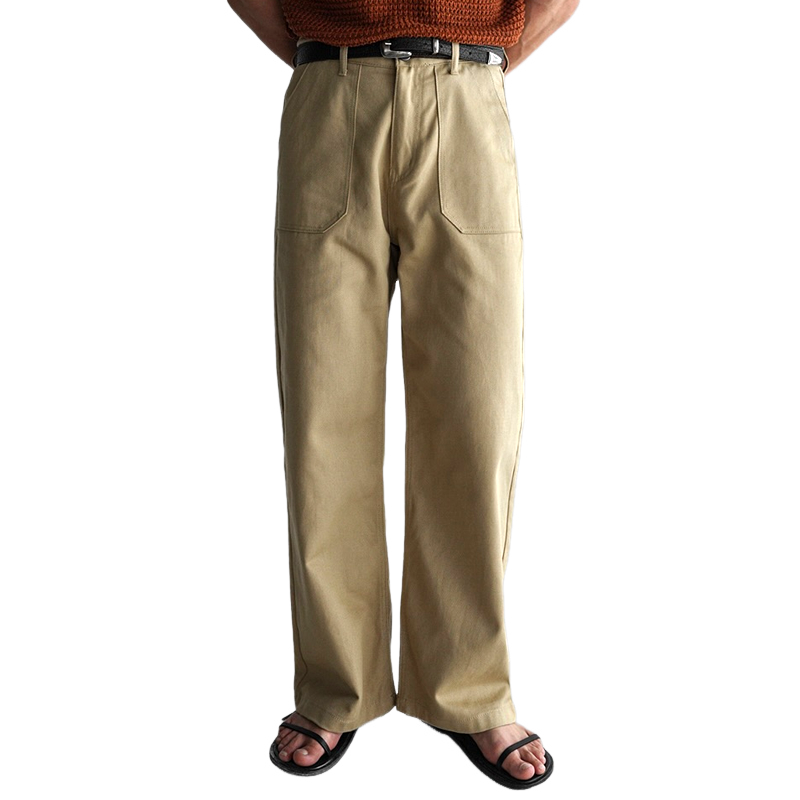 Men's Fashion Solid Color Straight Casual Pants MTA1639E4Z