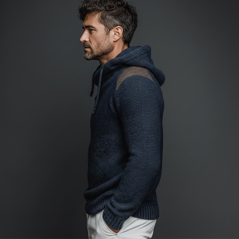 Men's Classic Casual Stretch Knit Hoodie MTA2992J3U