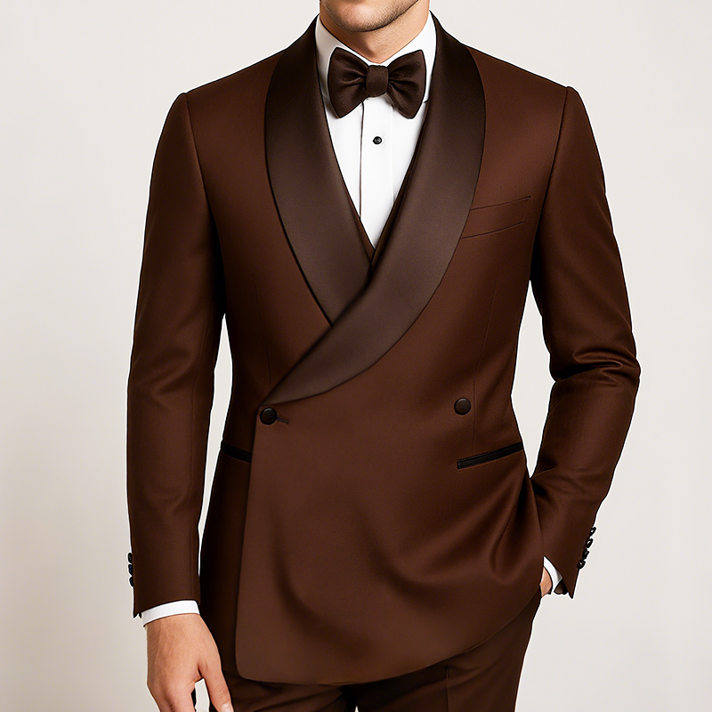 Men's Vintage Casual Business Satin Blazer MTA1390H5TO