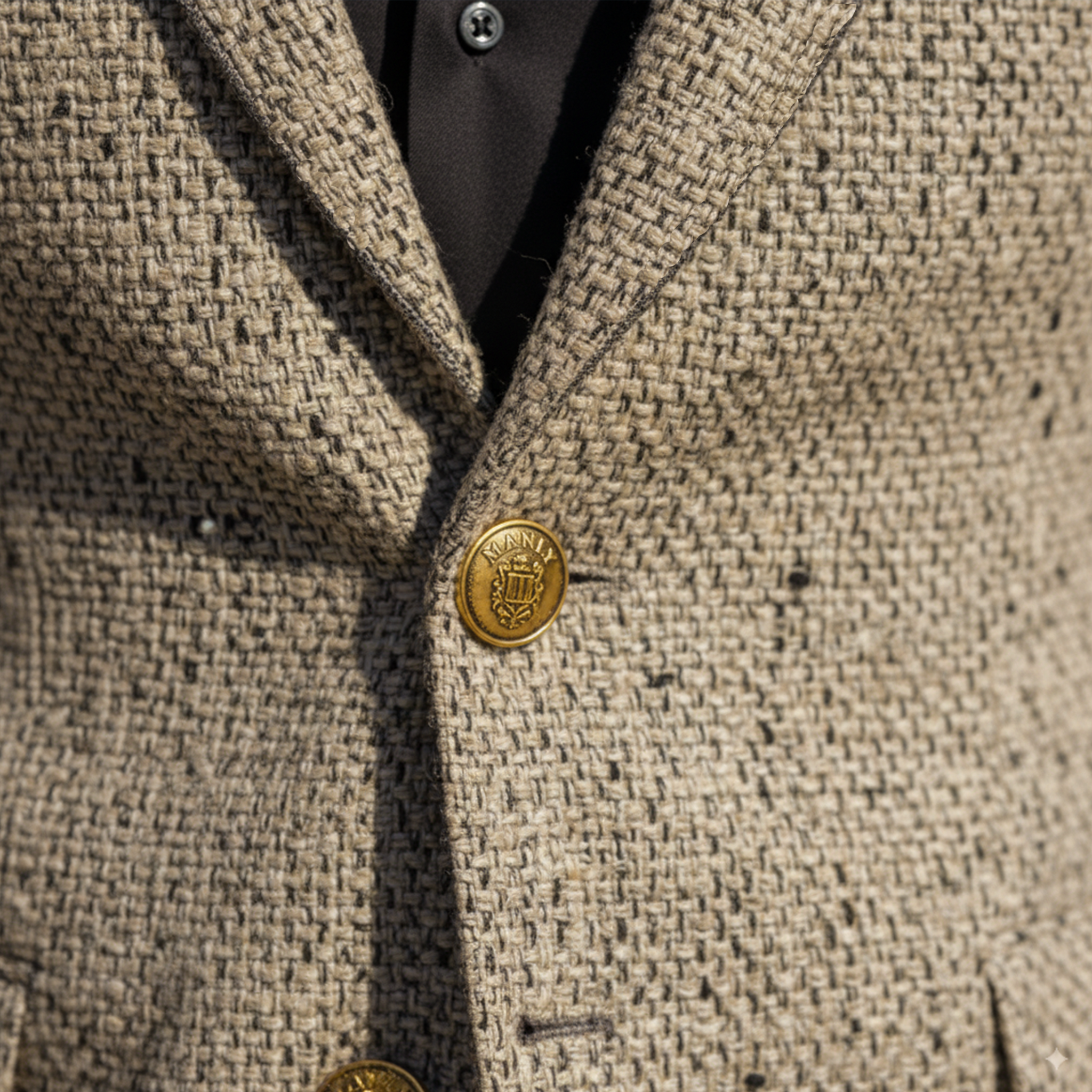Men's Classic Retro Woolen Texture Single-breasted Slim-fit Blazer MTA1567I3K