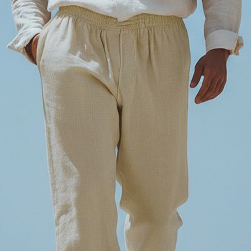 Men's Spring Fashion 100% Cotton Casual Pants MTZ2781A5P