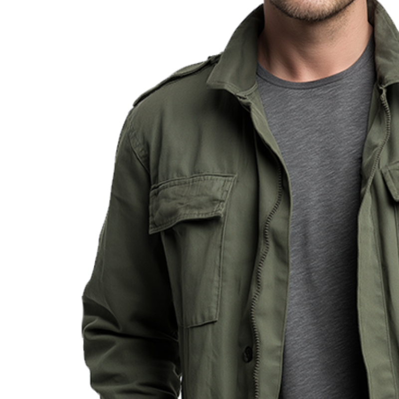 Men's Retro Casual Solid Color Washed Zipper Outdoor Workwear Jacket MTA0869H1TO