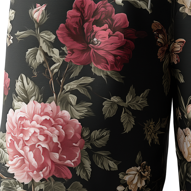 Men's Summer Fashion Flower Print Polyester Blend Casual Shorts MTA0212G8P