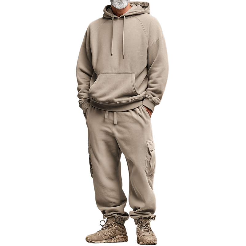 Men's Retro Casual Hoodie And Pants Two-Piece Set MTA2806J3TO