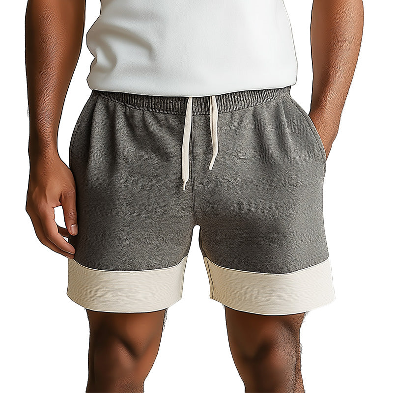 Men's Summer Fashion Classic Color Patchwor Casual Sports Shorts MTA2164E9P