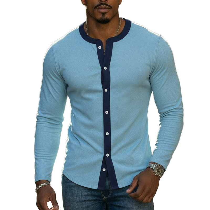Men's Spring Fashion Faux Suede Button-down Shirt MTZ0631A7P