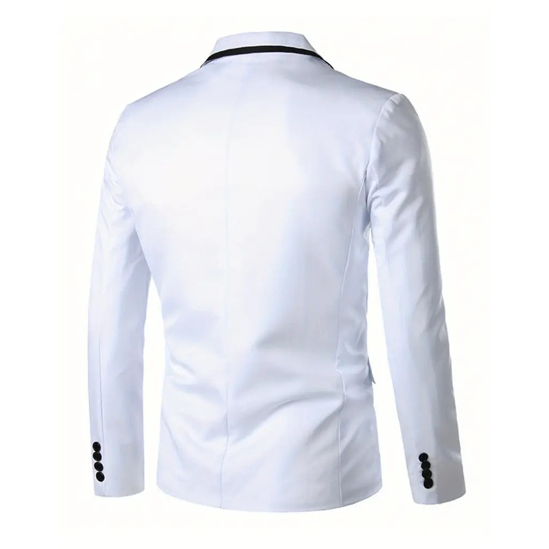 Herreblazer i kontrastfarger, casual, enkeltspent MTA2105G0X