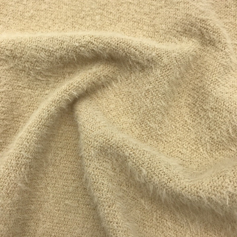 Men's Solid Color Faux Mohair Collar Knit Cardigan MTA0101K8X