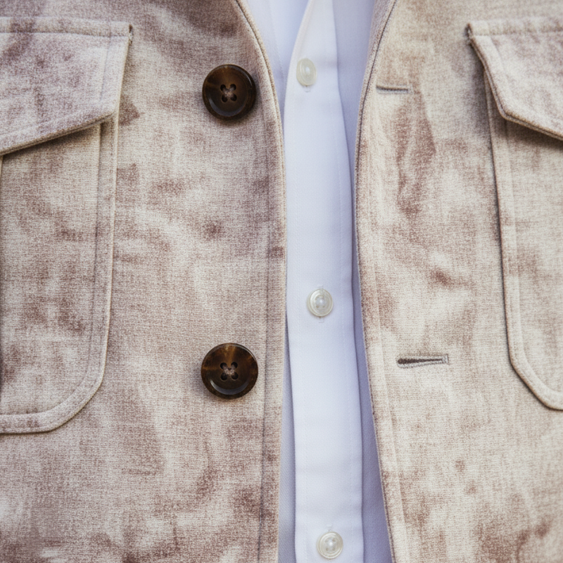 Men's Vintage Elegant Suede Button-Up Jacket MTA1595I4U
