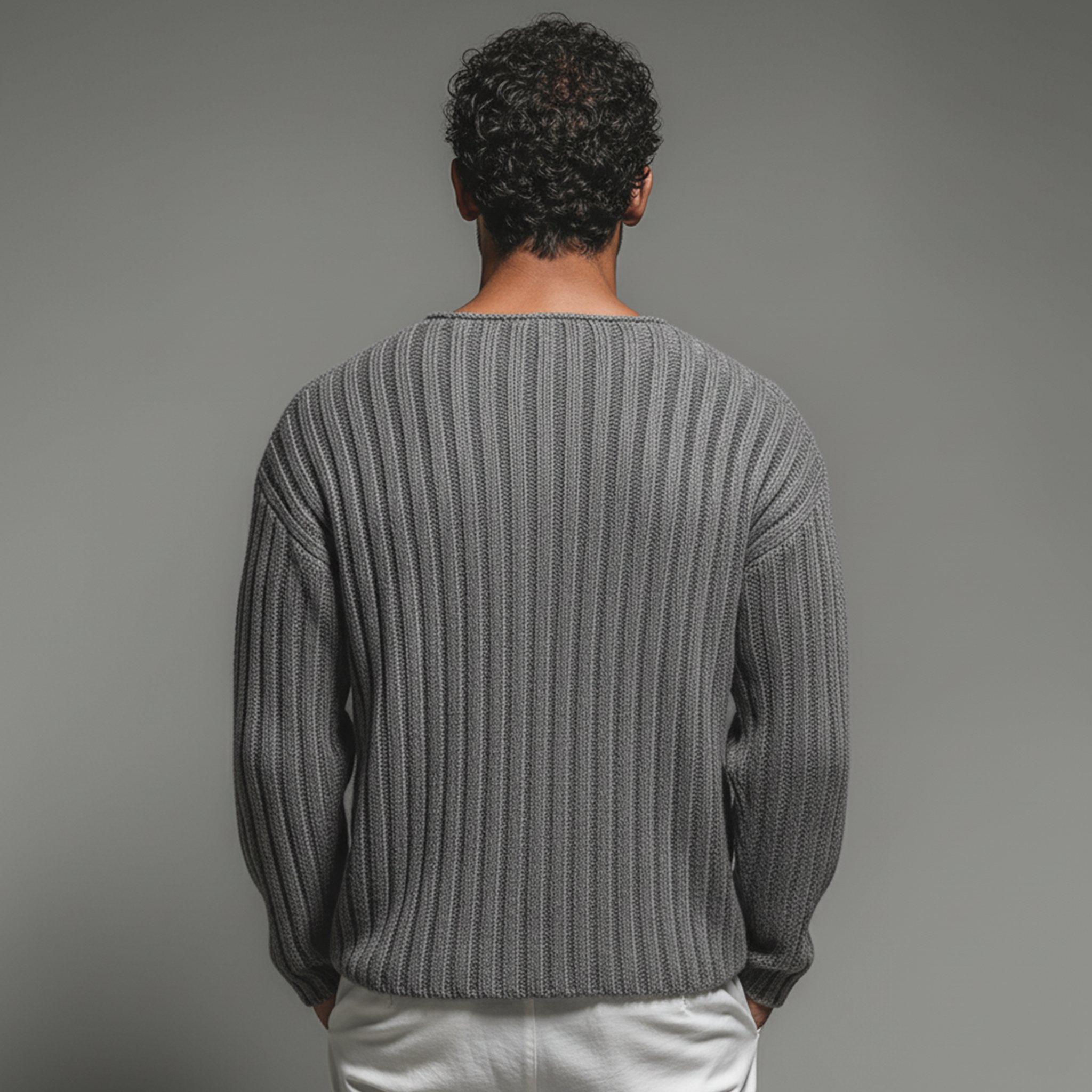 Men's Classic Casual Rugged Style Crew Neck Sweater MTA2730K0K