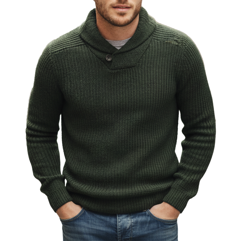 Men's Winter Retro Cotton Yarn Knit Sweater MTA1105K6P