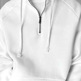 Men's Solid Color Loose Stand Collar Pullover Sweatshirt 92702535X
