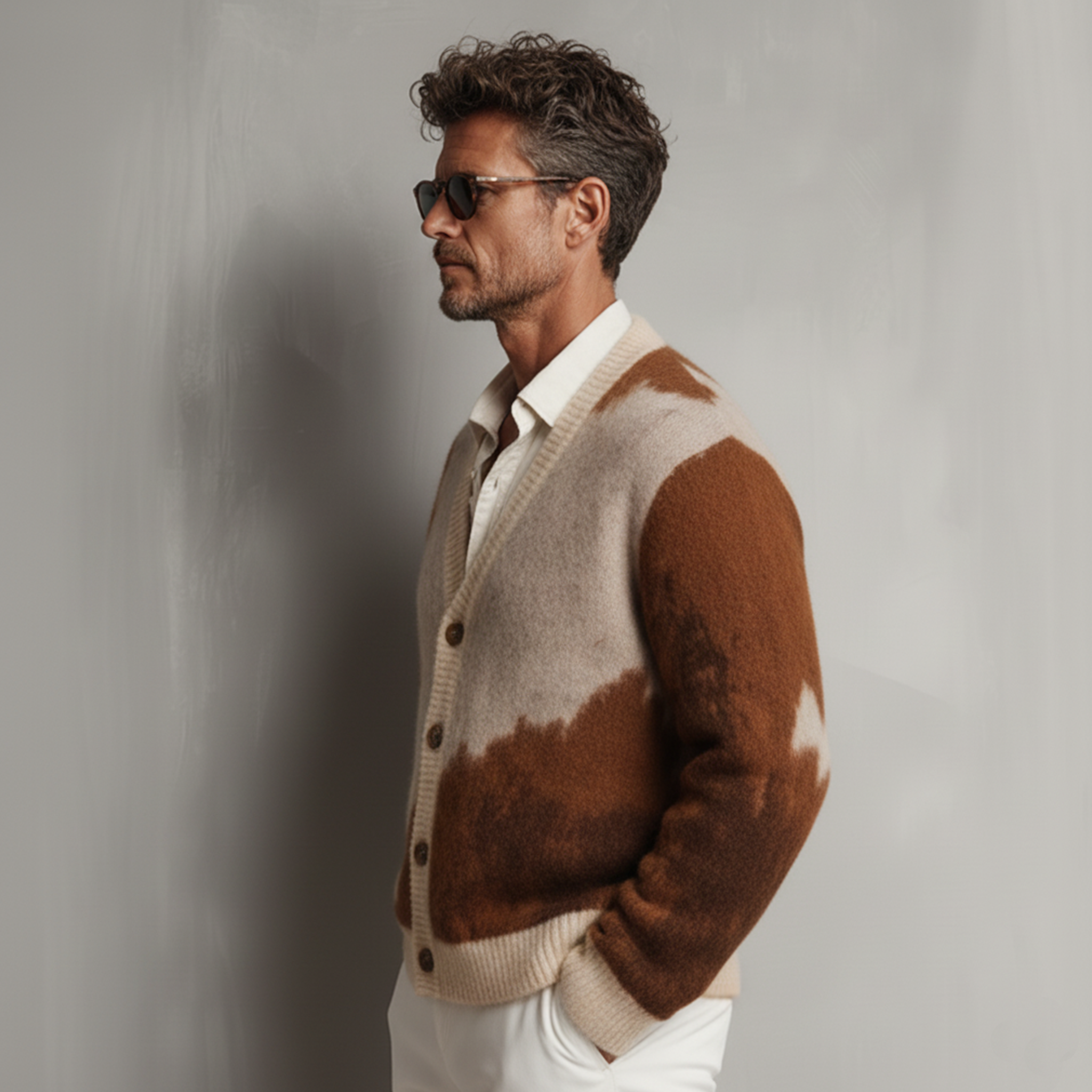 Men's Classic Casual Button-down Cardigan MTA0544K3K