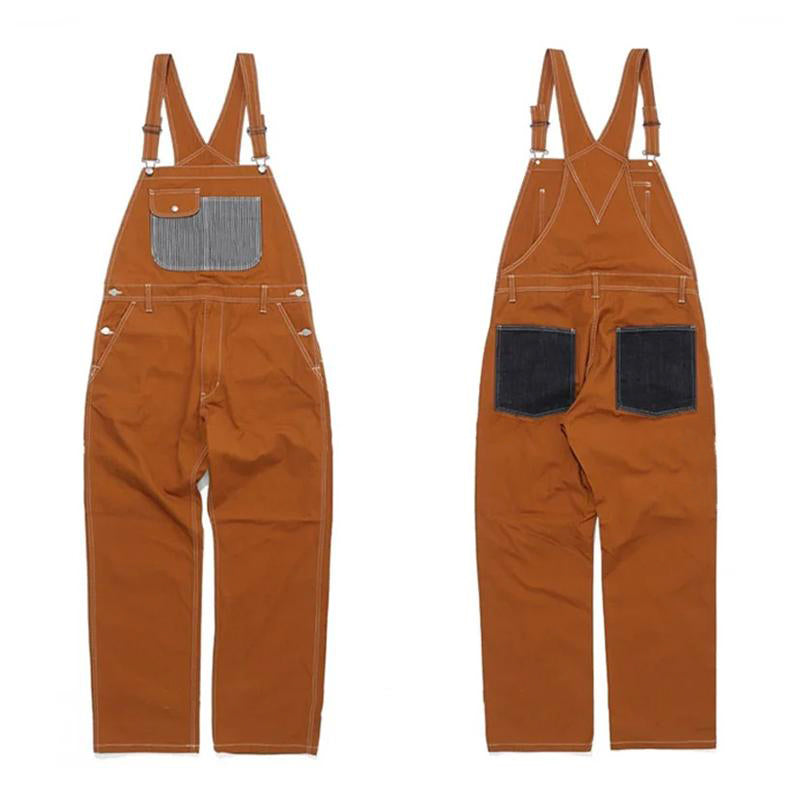 Lässiger Vintage-Cargo-Overall mit mehreren Taschen für Herren 56804876M