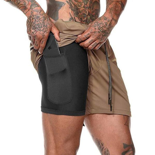 Men's Double Layer Quick Dry Shorts 50261420M