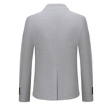 Men's Business Casual Colorblock Stand Collar Dress Blazer 62100195Y